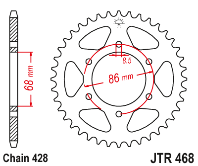 JT SPROCKETS JTR468.36 (46836jt)